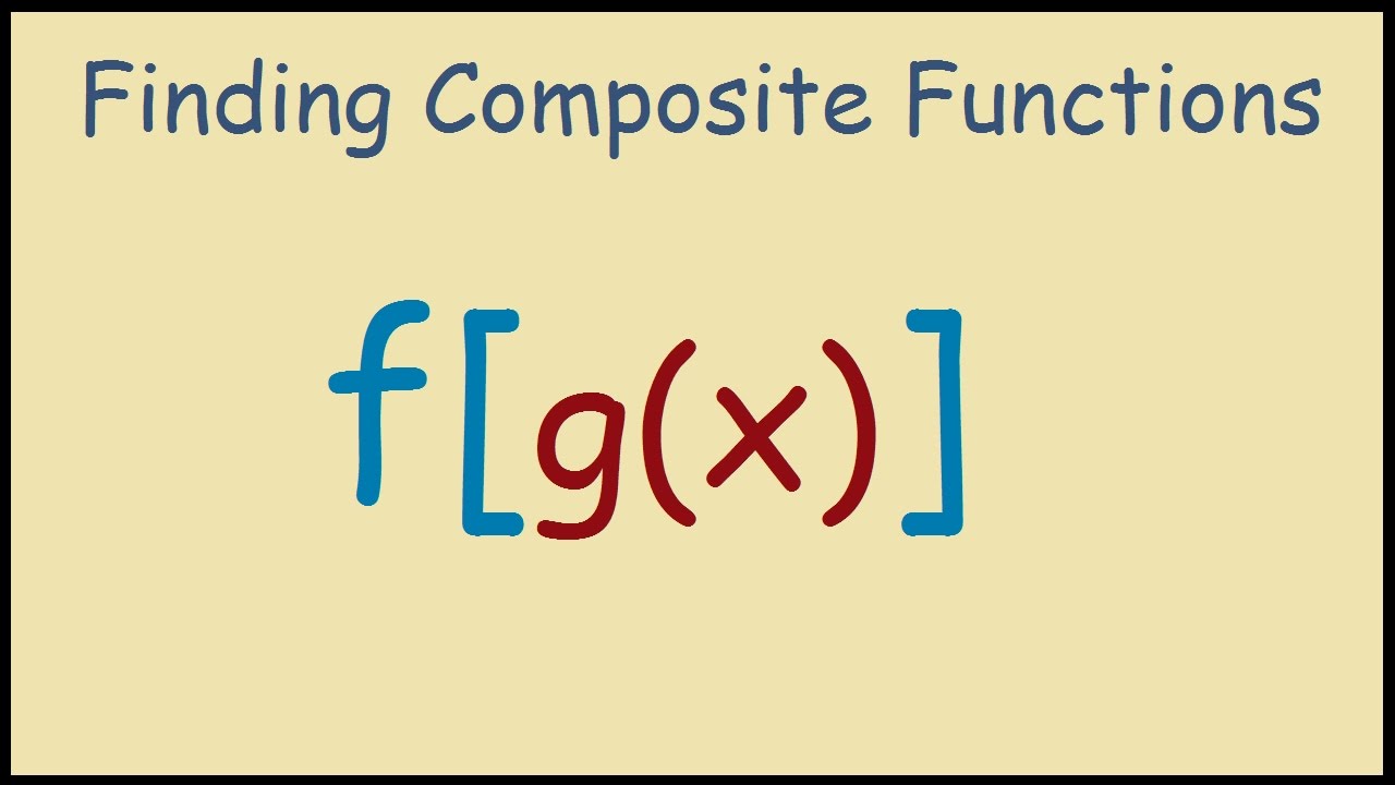 F G X How To Solve Composite Functions Youtube