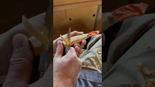 Modifying a Morakniv 120 wooden handle to fit my hand #woodcarving#asmr