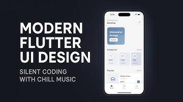 Modern Flutter UI Design 2025 | Silent Coding with Chill Music | Flutter UI Speed Build