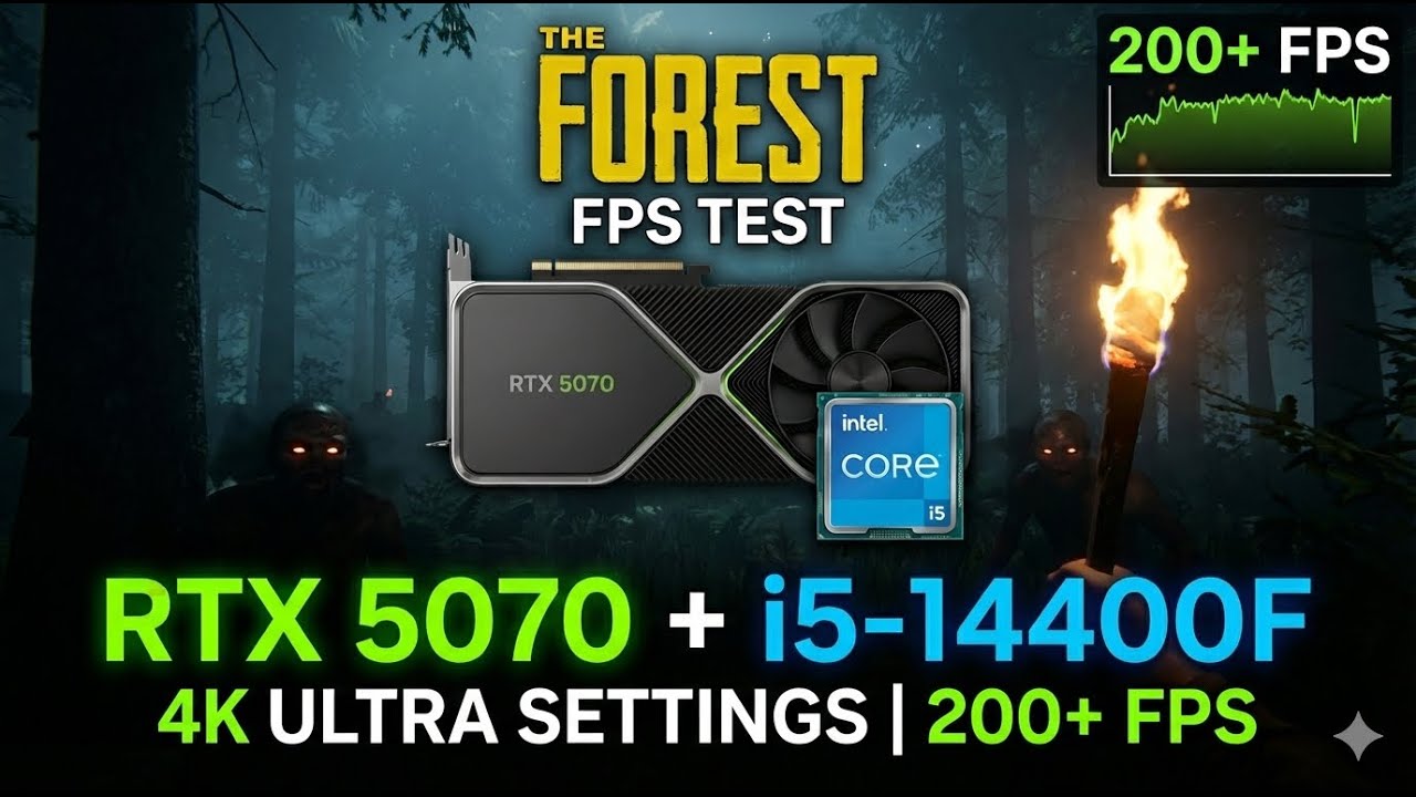 The Forest | RTX 5070 + i5-14400F | 4K FPS Test & Gameplay (Ultra Settings)