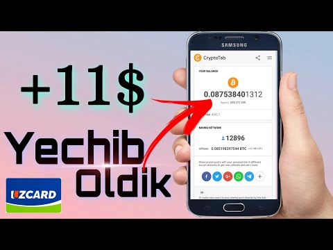 Browser Orqali 11$ Ishlash (Cryptotab) Internetda Pul Ishlash