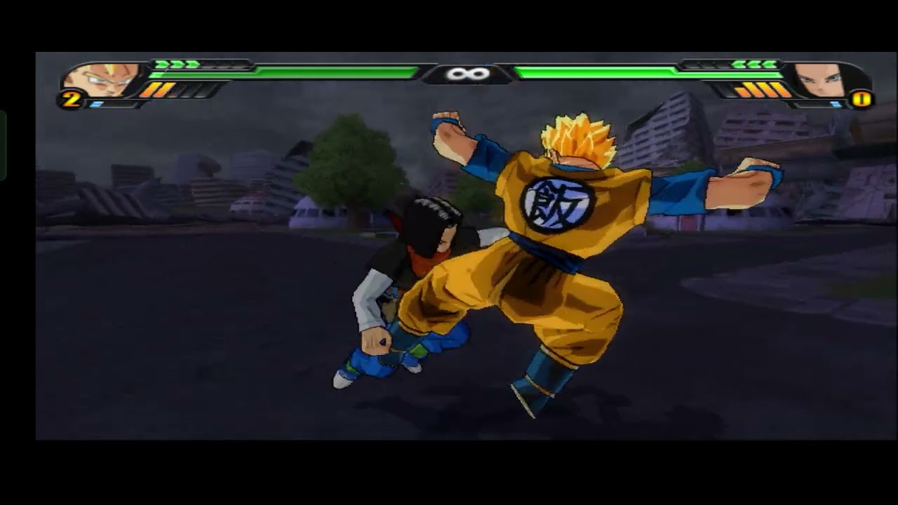 Dragon Ball Z Budokai Tenkaichi 3 Gohan del futuro VS Androides 17 y 18