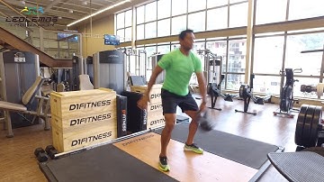 Swing kettlebell Unilateral