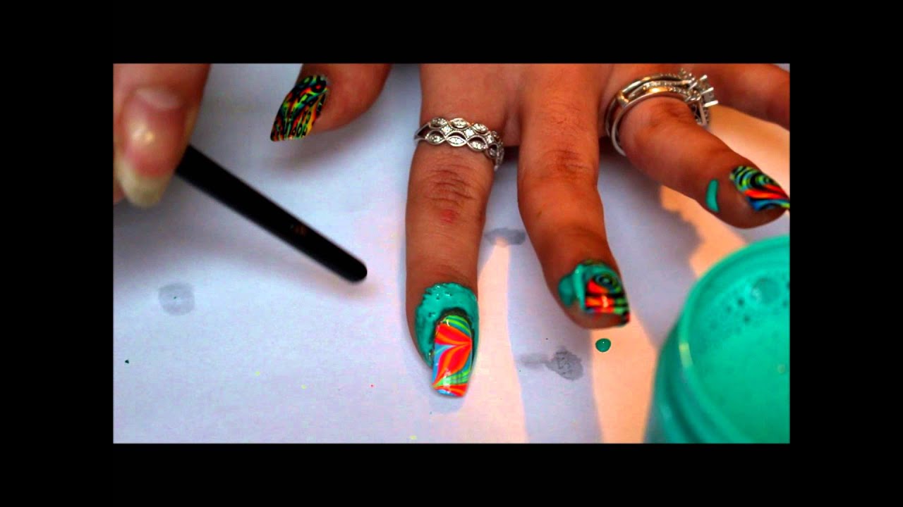 nail art using liquid latex