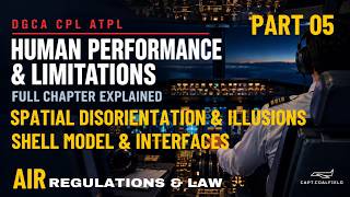 Human Performance Part 5 | Spatial Disorientation, Illusions & SHEL Model | DGCA CPL ATPL