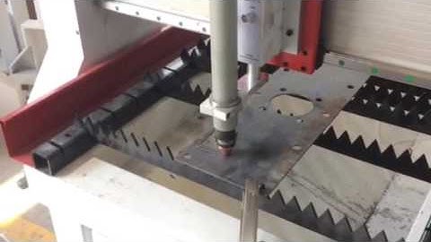 OMNI CNC Plasma machine with Hypertherm Powermax 125 cutting work testing