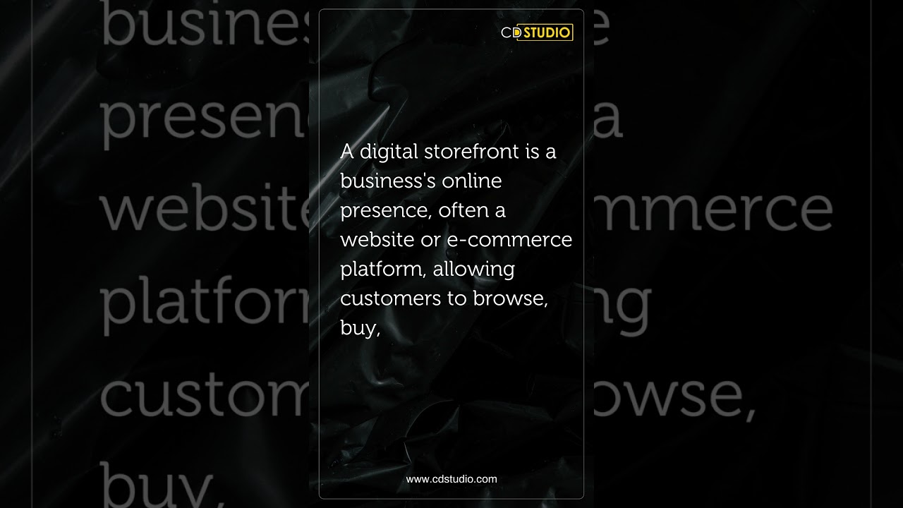 What, 's a Digital storefront? 😃