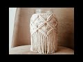 KAVANOZDAN MAKROME MUMLUK YAPIMI / how to make macrame vase