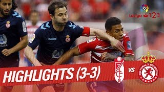 Resumen de Granada CF vs Cultural Leonesa (3-3)