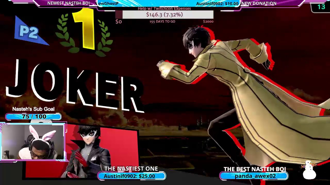 Nasteh's Joker Only !Tourney Grand Finals Best 3/5 Smabros VS K-9'