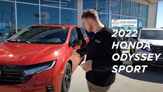 The Radiant Red Honda Odyssey Sport is the Best Mini Van!