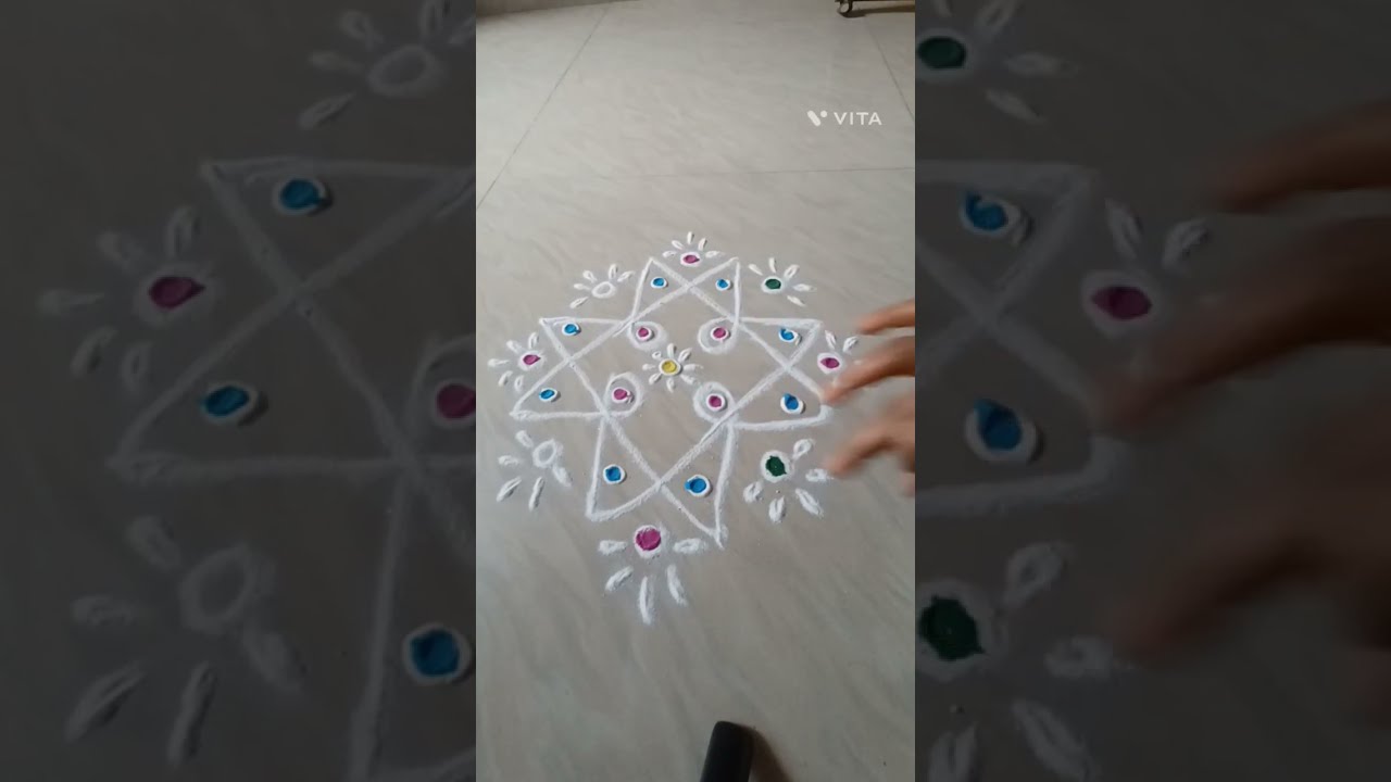 4*2చుక్కల ముగ్గు 👌😍