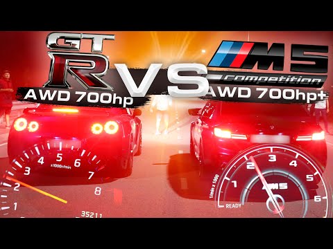 ПОЛНАЯ ВЕРСИЯ ПЕРЕЗАЛИТО! NISSAN GTR R35 STAGE2 700HP VS BMW M5 F90 COMPETITION 700HP+