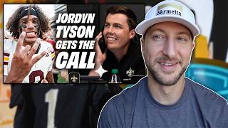 Watch the Moment Jordyn Tyson Gets THE CALL from the New Orleans Saints | James Skrmetta Reacts