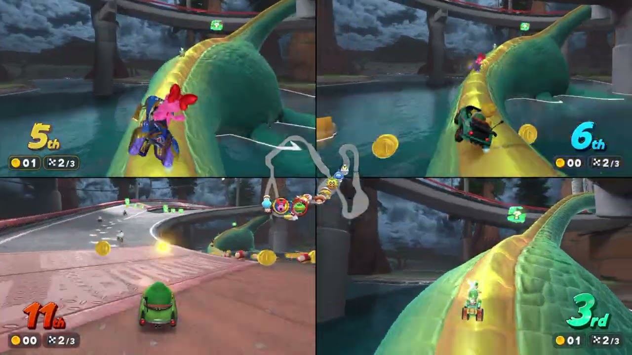 Mario Kart World - 4 Player Smart COMs: VS Races #86