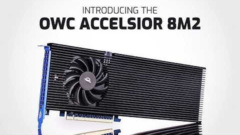 OWC ACCELSIOR 8M2 – 支援8個M.2 NVMe的 PCIe SSD