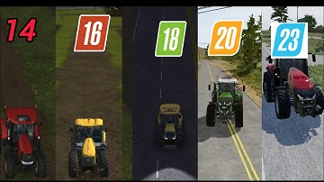 fs14 vs fs16 vs fs18 vs fs20 vs fs23 | Graphic comparison