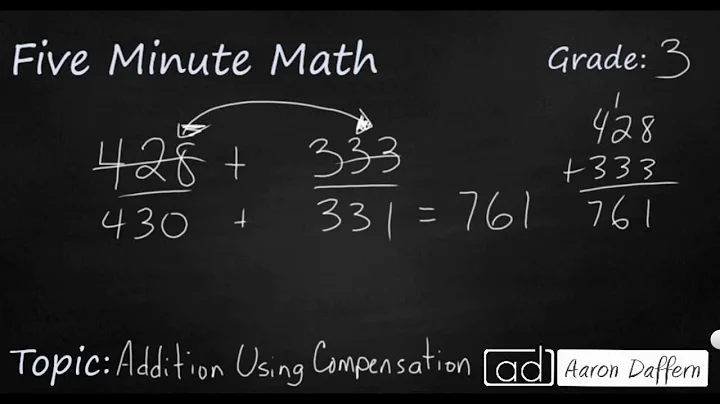 3rd Grade Math Addition Using Compensation