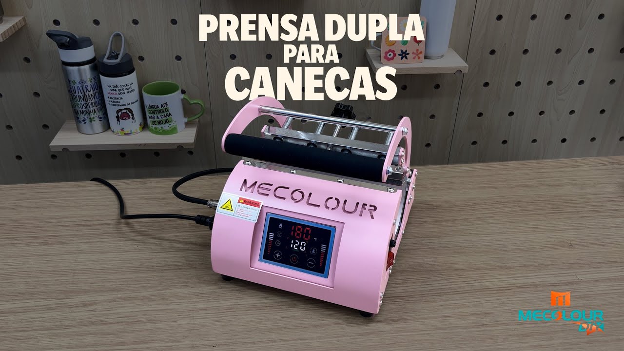 Torne sua vida mais fácil com a Prensa Dupla para Canecas Mecolour!