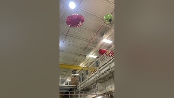 One propeller blimp color tracking with OpenMV H7 parameter tuning autonomy testing -- July 11 2022