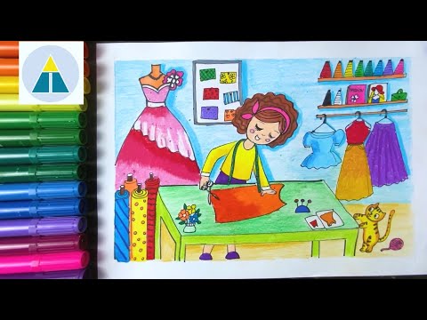 Video Vẽ tranh ƯỚC MƠ CỦA EM - Thiết kế thời trang | Vẽ siêu... - youtube