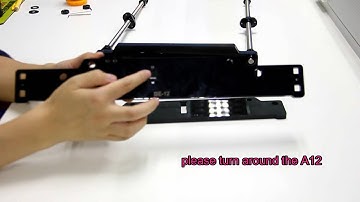 2. Assemble the front and back support of y axis