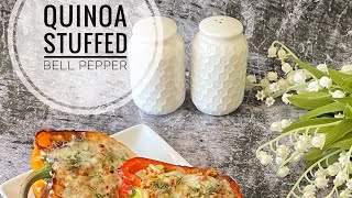 Quinoa Stuffed Bell peppers recipe | stuffed capsicum recipe | quick and healthy recipe