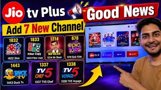 JioTv Plus Good News | Add 7 New Channel | 3 Kids Channel 