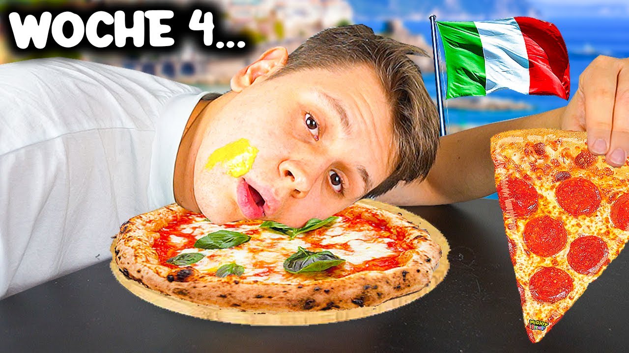 ICH HABE 1 MONAT PIZZA GEGESSEN und es war die Hölle🍕😰 + ÄLTESTE PIZZERIA DER WELT😮