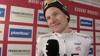 Tim Wellens - Interview at the finish - Kuurne - Bruxelles - Kuurne 2024