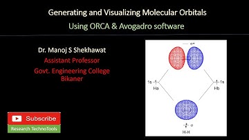 Generating and Visualizing Molecular Orbitals using ORCA & Avogadro software