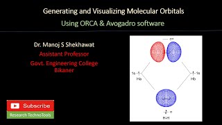 Generating and Visualizing Molecular Orbitals using ORCA & Avogadro software screenshot 5