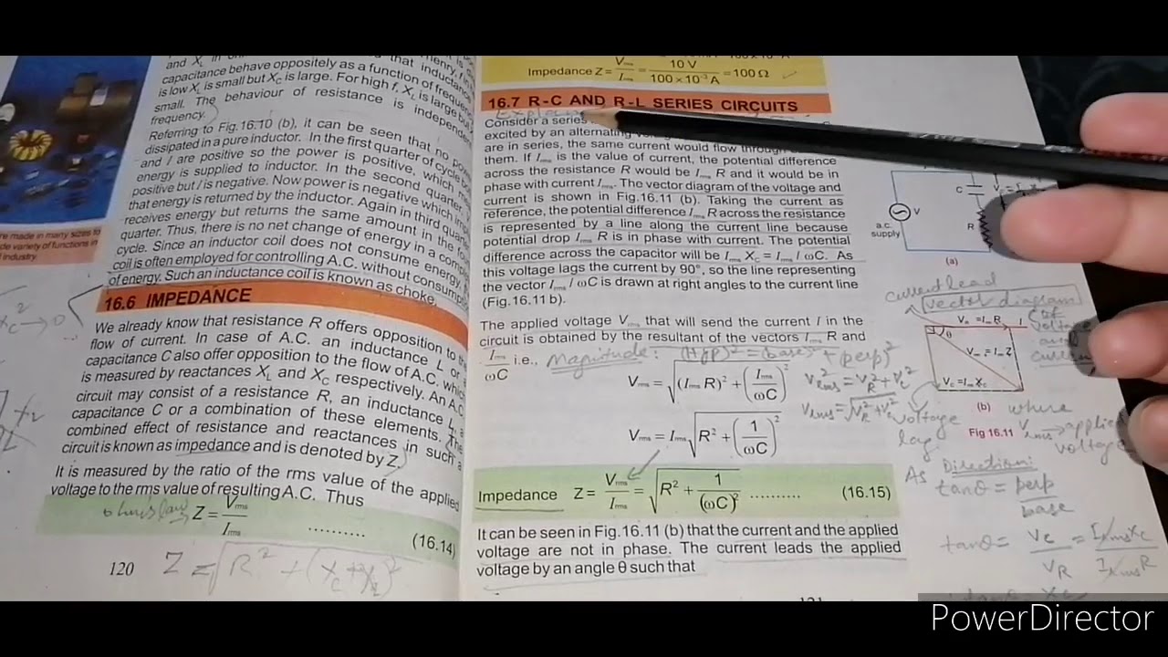 R-C and R-L Series Circuits and Power in A.C. Circuits - YouTube