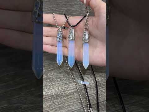 Велика підвіска кристал "Місячне сяйво" форма шестигранник у подарунковій коробочці, видео 1