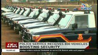 National Police Service receives 800 vehicles from Toyota Kenya