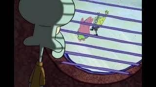 stan twitter: squidward looking down at window with envy