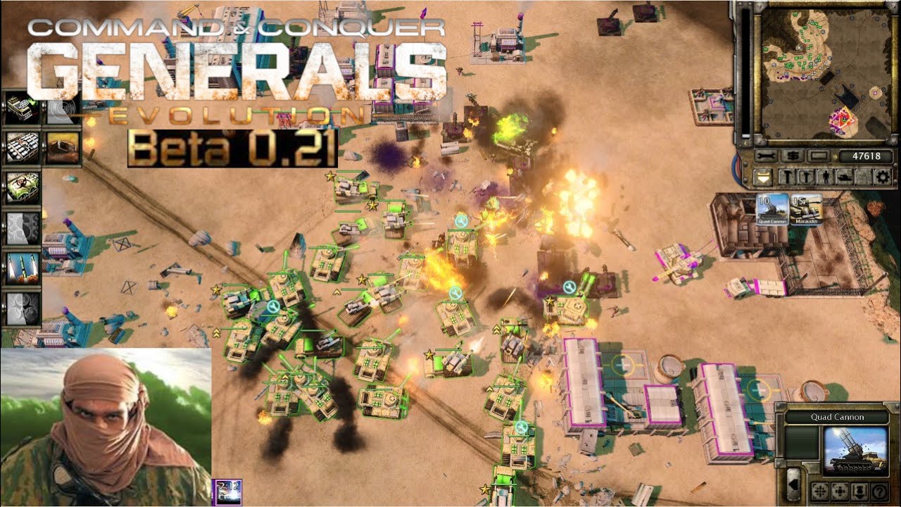 Command & Conquer: Generals Evolution Beta 2.1 | Sands of Time - Toxic vs Ultra | 2k 1440p