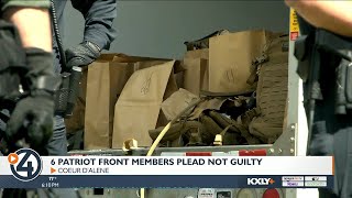6 Patriot Front members plead not guilty to conspiracy to riot charges