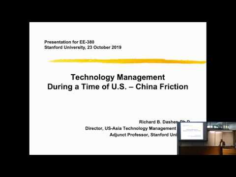 Stanford Seminar - Technology Management During a Time of U.S.- China Friction Episode cover