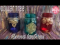 Dollar tree DIY Henna Lanterns - Moroccan Lanterns