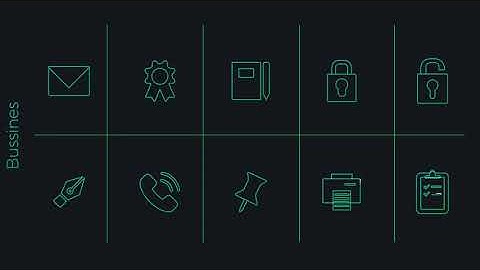 Modern Animated Icons Library | After Effects template