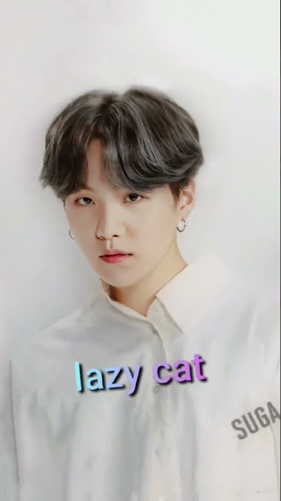 #my name is yoongi but they call me...#lil meow#agust d#bad boy#lazy cat#suga