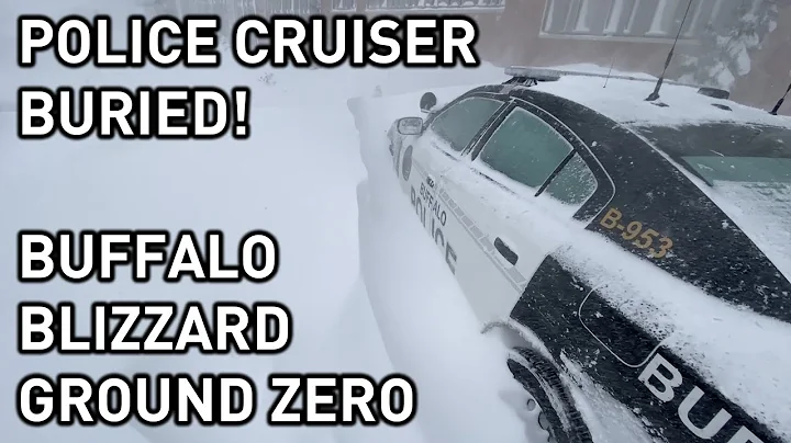 Police cars buried in 15 foot SNOW DRIFTS! Buffalo...