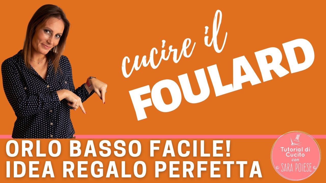 Come cucire orlo foulard basso e bello, trucchi con la tagliacuci