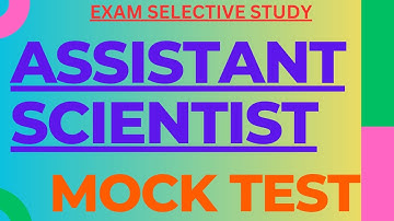 Assistant Scientist | Mock Test | Exam Selective Study | Kerala PSC