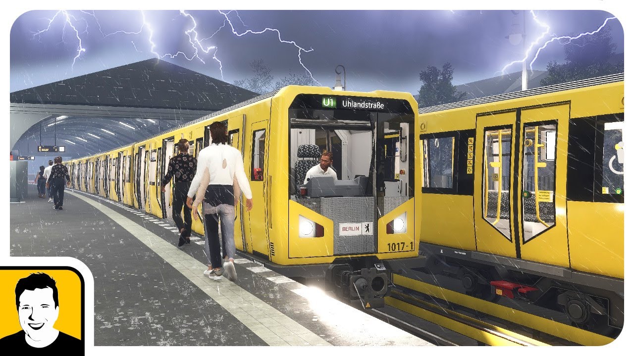 Je bouřka a projedeme 20 let staré Berlínské metro - SubwaySim 2