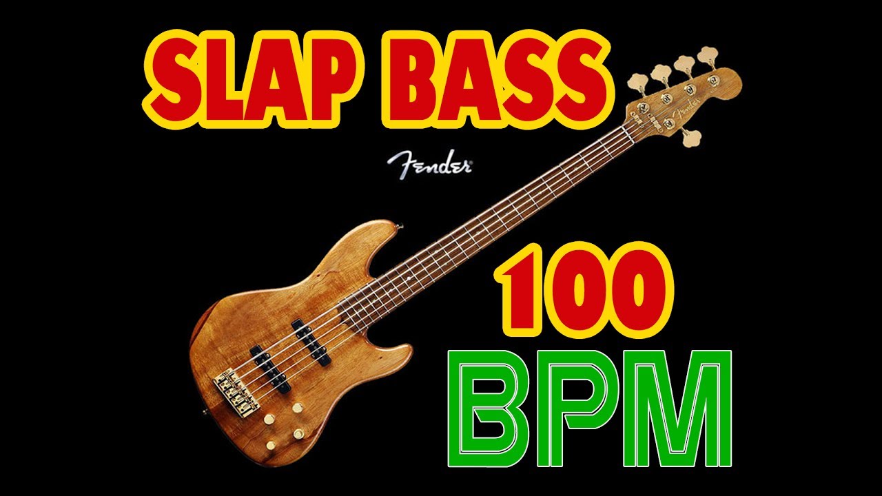 Slap BASS Base 100 bpm Bass instrument playing with the track Sample