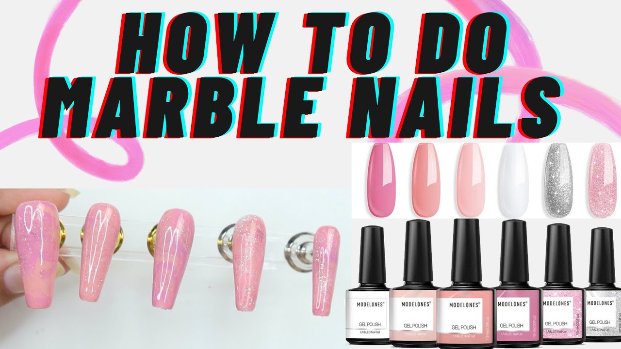 How To Do Marble Nails At Home YouTube