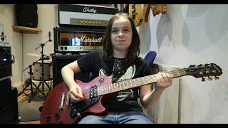 Smells Like Teen Spirit - Nirvana Guitar Cover By 10 Year Old Marley