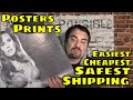 Easiest Cheapest & Safest Way To Ship Posters & Prints | No Tube Needed